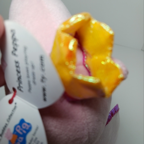 TY Princess Peppa Pig Plush Beanie Baby - Picture 6 of 10